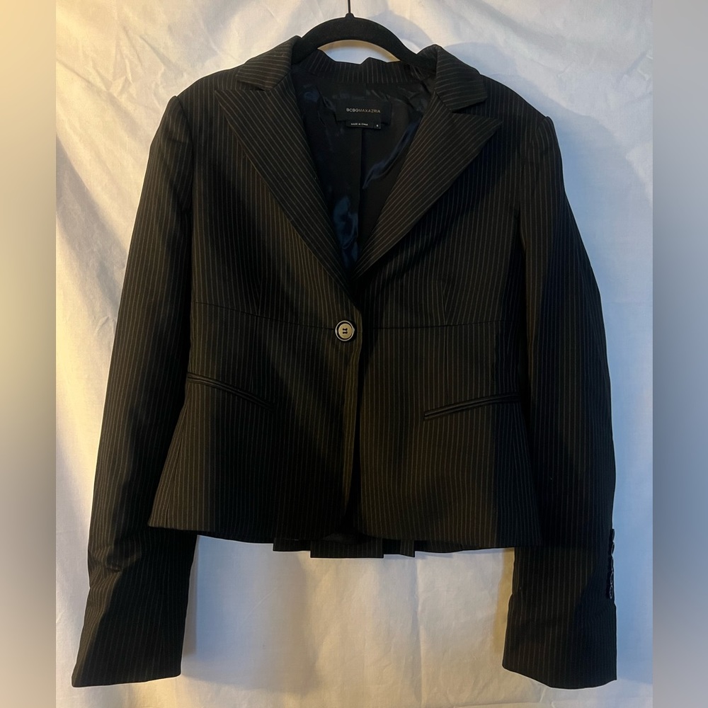 BCBGMAXAZRIA Pleated Blazer